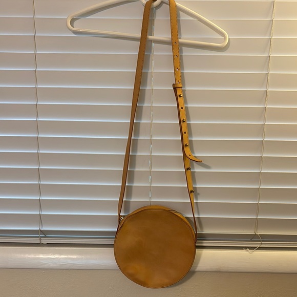 Minor History Round Leather Crossbody Bag - Picture 1 of 14
